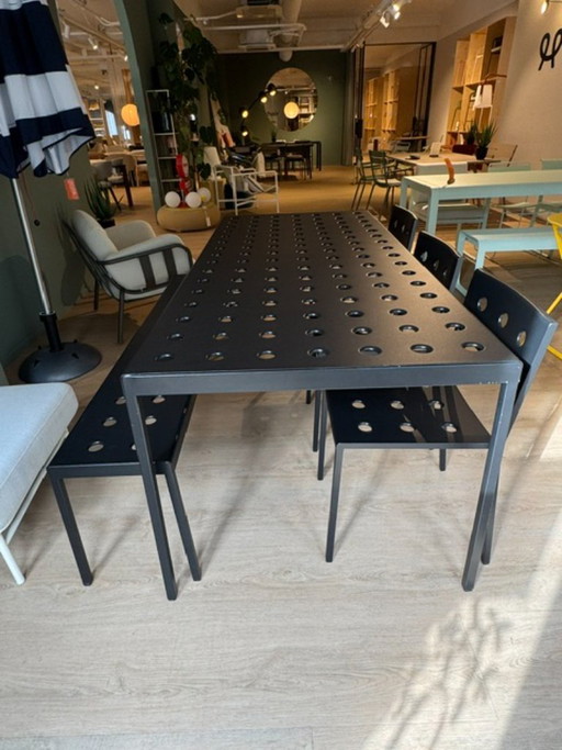HAY Balcony garden set – black powder coated | Complete set – tuintafels, Aluminium