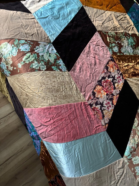 Image 1 of HK living X Marie Olsson Coperta Patchwork Plaid