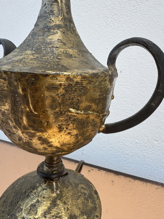 Brutalistische lamp van Max Bré, jaren 60 – Tafellampen, Bronze (photo 4 of 15)