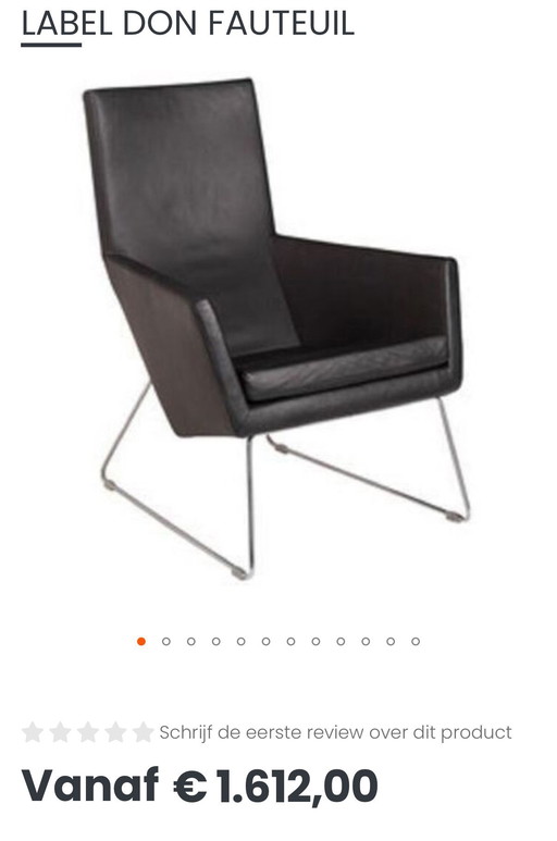 2x Gerard vd Berg “Don” stoelen