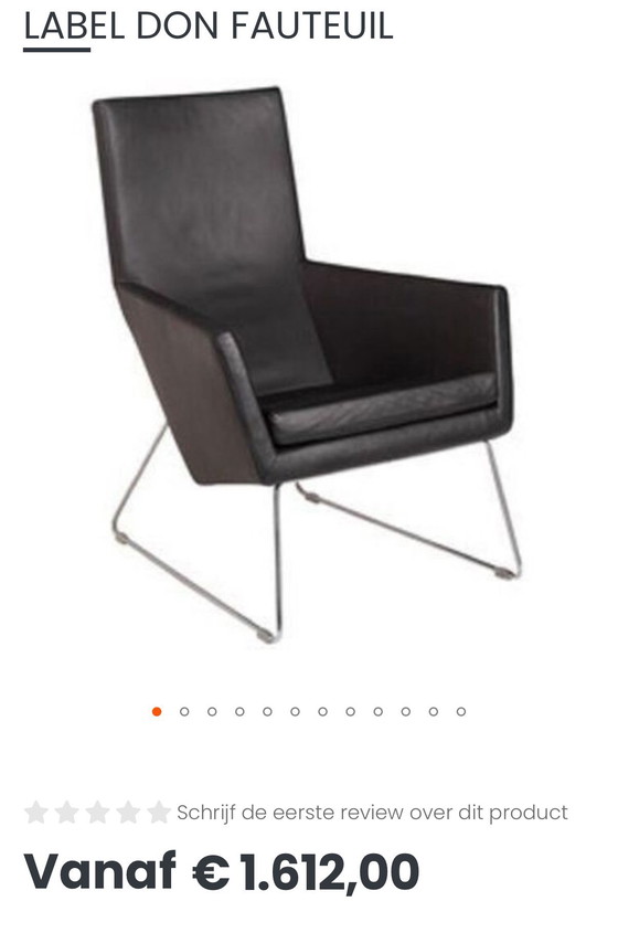 Image 1 of 2x Gerard vd Berg “Don” stoelen