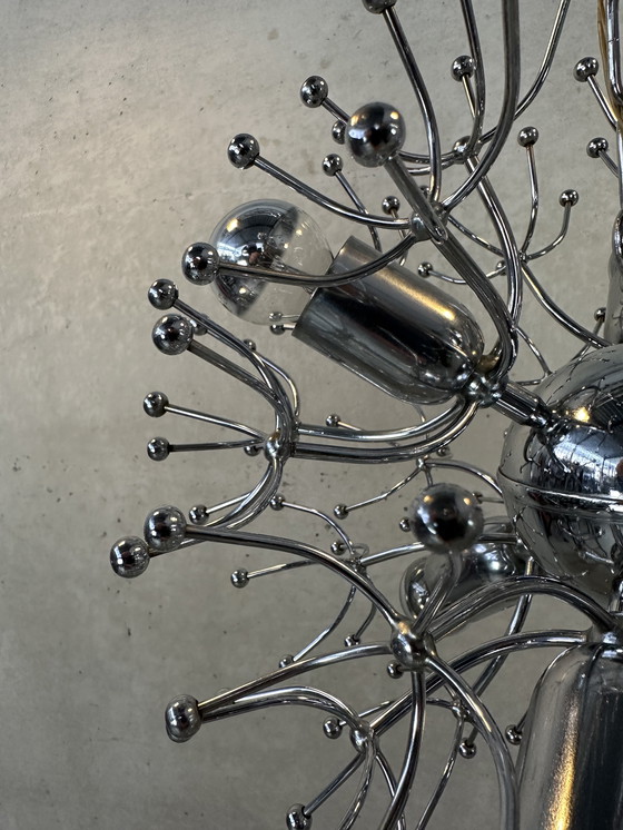 Image 1 of 2x Vintage Sputnik 'Dandelion' Pendant Lamp