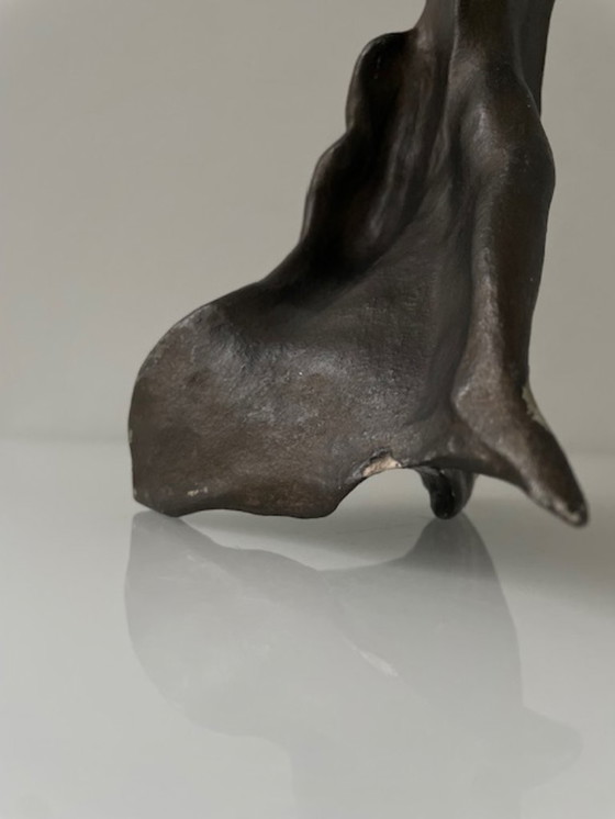 Image 1 of Expressive sculpture figure in the wind - futuristic