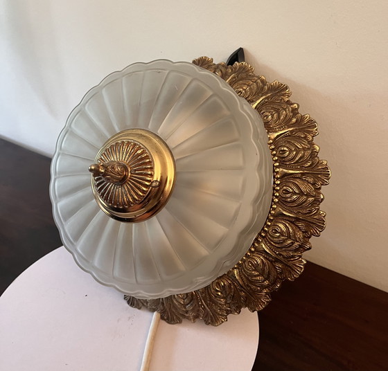 Image 1 of Art-Deco-Deckenlampe Vermutlich 1950er Jahre