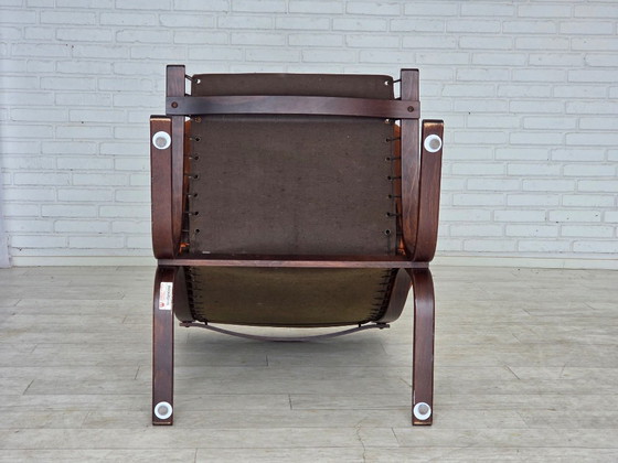 Image 1 of Années 1970, design norvégien d'Ingmar Relling, fauteuil lounge, modèle « Siesta ».