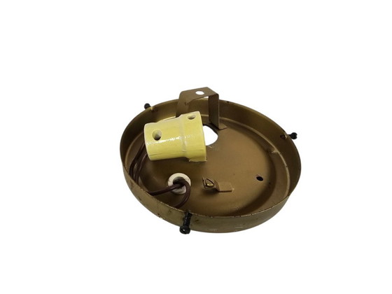 Image 1 of Glashütte Limburg - Ambra - lampada da soffitto - vetro - metallo - anni '70