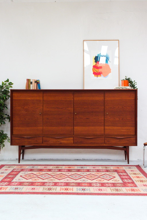 Vintage teak highboard sideboard Midcentury Danish