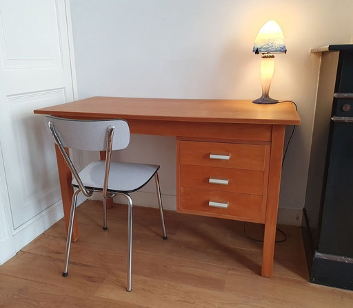 Vintage/Mid Century Compact Bureau met laden