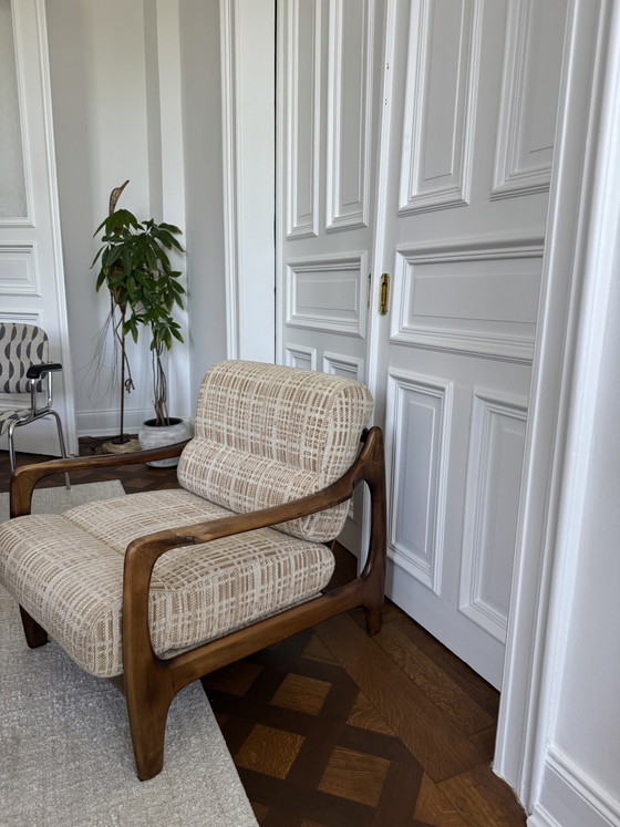 Image 1 of Fauteuil lounge en teck, style mid-century, design danois