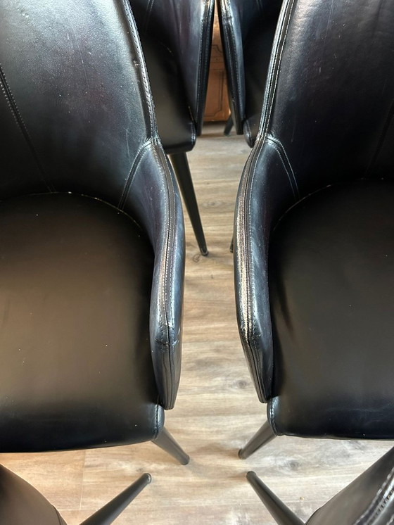 Image 1 of 6 sedie da pranzo Goossens "Balt" nere