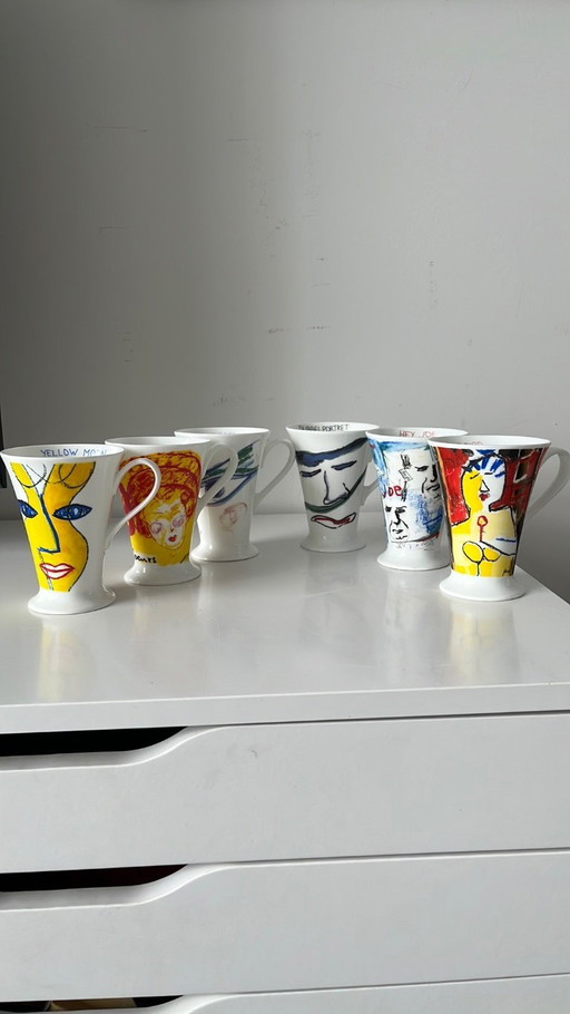 Jaap Keldermans cups 6 pieces