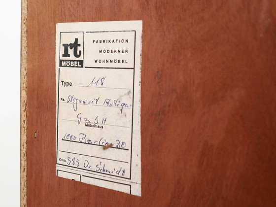 Image 1 of Teakhouten boekenkast, Duits ontwerp, jaren 70, vervaardigd door RT Möbel