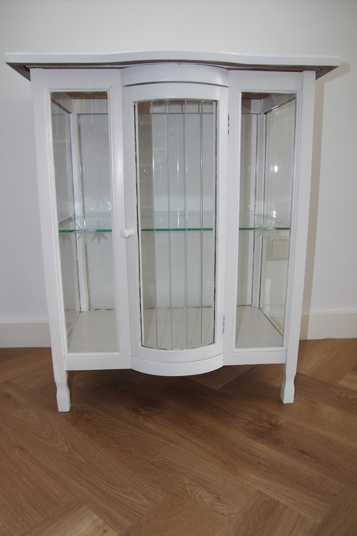Tea cabinet with cut glass circa 1900