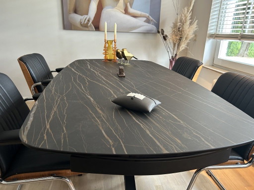 Tavolo da pranzo allungabile con piano in ceramica – XOOON, eettafels, Glass (photo 2 of 16)