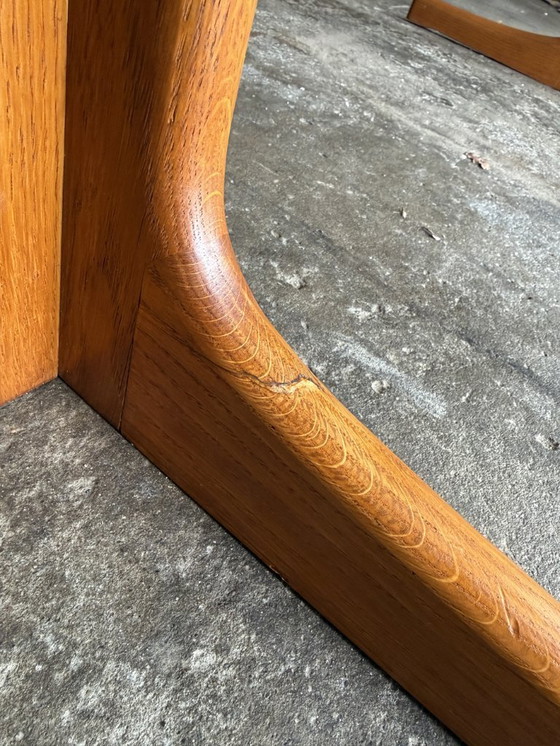 Image 1 of K.E. Ekselius large extendable oak dining table J.O. Carlsson Sweden