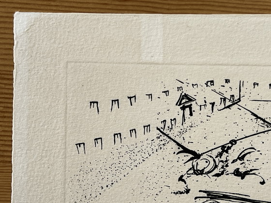 Image 1 of Salvador Dalí, Les Cavaliers Bleus, 1969, Signed Plate Etching, Cataloged