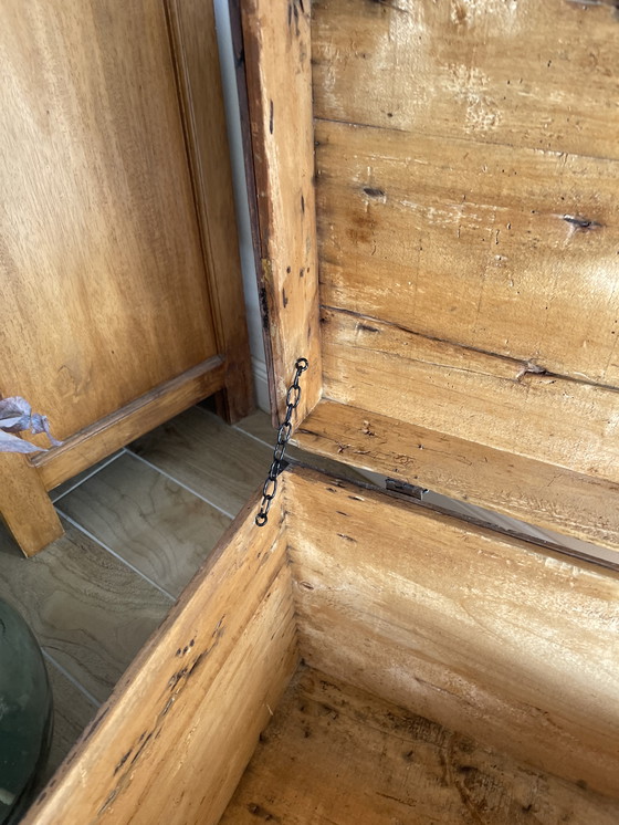 Image 1 of restored antique trunk