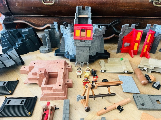 Image 1 of rare Big lot Playmobil dragons castle parts vintage collectible toy + extra