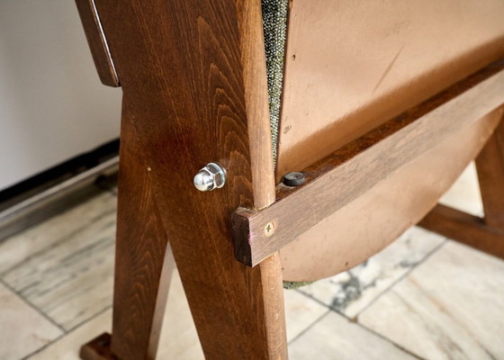 Image 1 of Vintage groene opklapbare bioscoopstoelen, jaren 70, Tsjechoslowakije