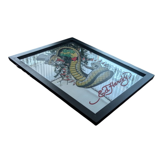 5 x Ed Hardy Espejos "Snake", Plástico, Negro (foto 5 de 7)