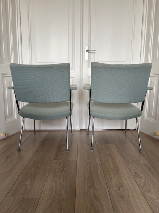 Image 1 of Gispen 1265 lounge armchairs – set of 2 – Rietveld/Cordemeyer – mint green