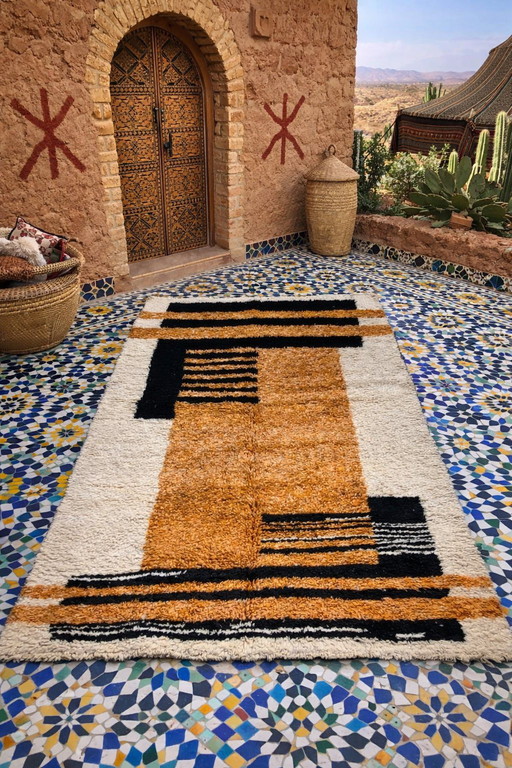 Atlas Soul – Authentischer handgeknüpfter Berberteppich (302 x 220 cm)