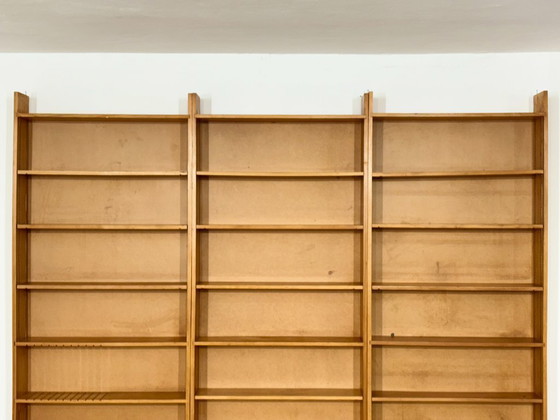 Image 1 of Grande étagère vintage | Étagère des années 1960 | Bibliothèque en pin massif | Modulaire
