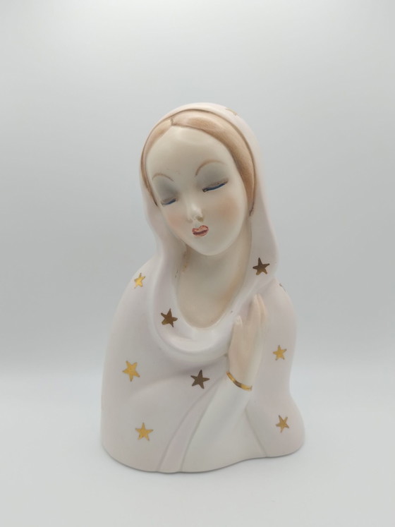 Madonna Figurine in ceramic by Igni Torino, Decorative Objects, Creme (photo 2 of 12)