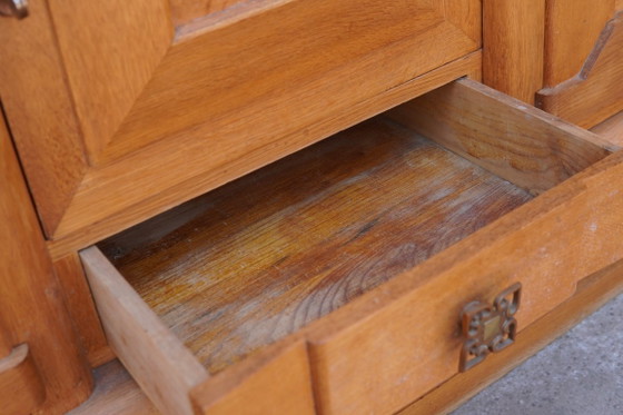 Image 1 of Art-Deco-Sideboard von Gaston Poisson – Ein Meisterwerk französischer Eichenholz-Handwerkskunst