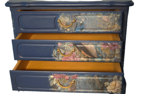 Unieke extravagante Ladekast met pauwmotief – Ladekasten, Hout (photo 4 of 5)