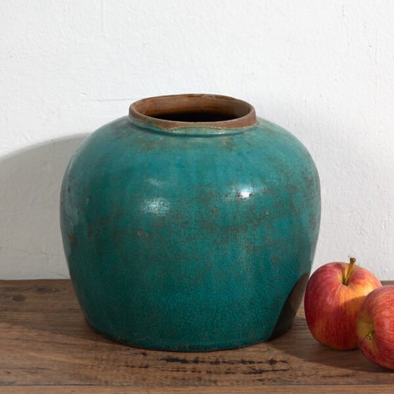 Antike türkisgrüne Vase (ca. 1820) #21 – Vasen (photo 5 of 22)