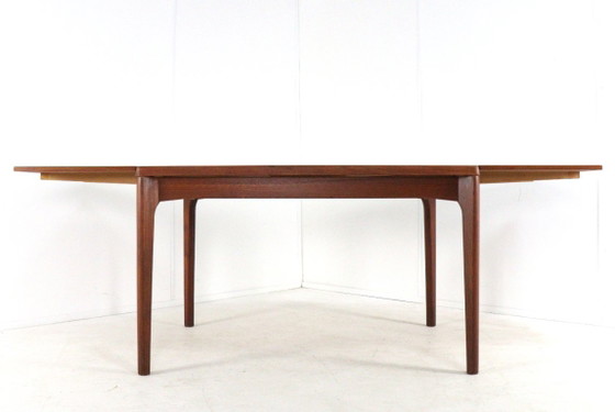 Image 1 of Henning Kjaernulf for Vejle extendable dining table table Danish vintage