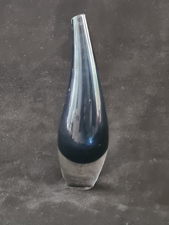 Image 1 of Fins Design Vintage Blauw Vaasje