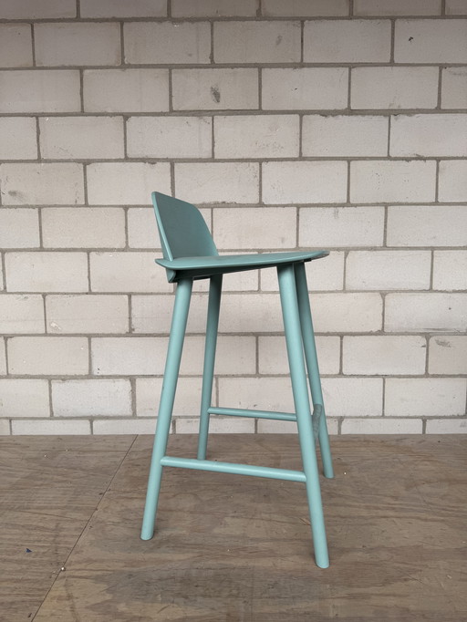 Muuto Nerd Barkruk (Lichtblauw Laag)