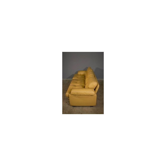 Image 1 of Vintage 3-seat sofa in leather by B and B Tobia Scarpa for Coronado, 1970