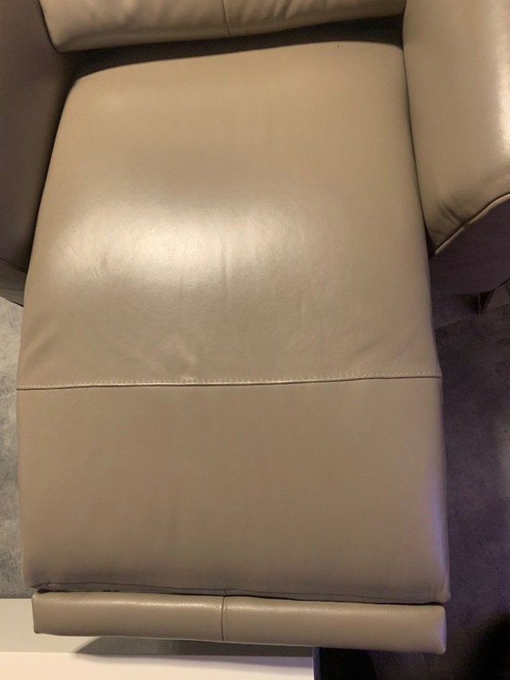 Image 1 of Natuzzi armchair, dark taupe