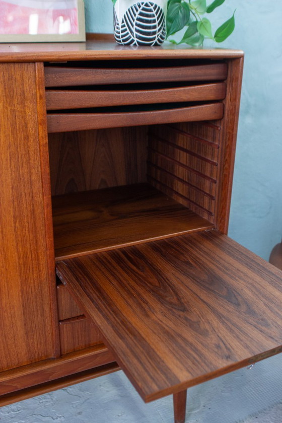 Image 1 of Vintage teakhouten dressoir Svend Aage Madsen Deense jaren 60