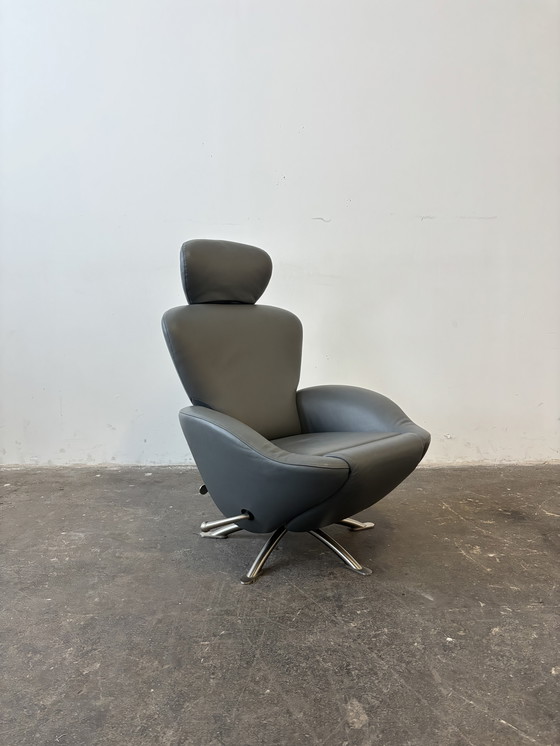 Image 1 of Cassina Dodo designer armchair, grey leather, like new
