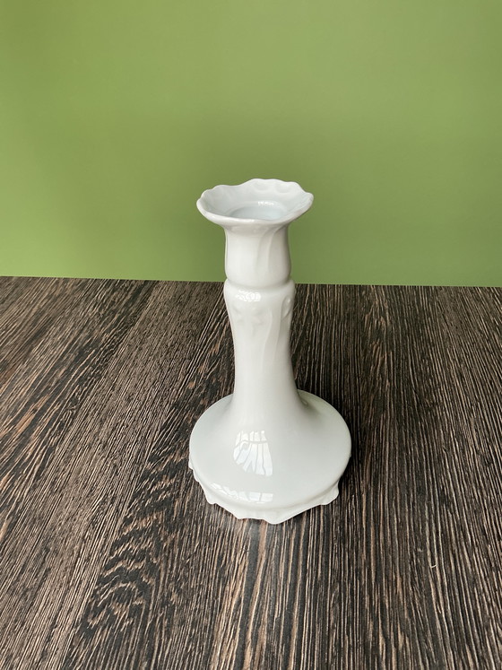 Image 1 of Limoges porcelain candlestick