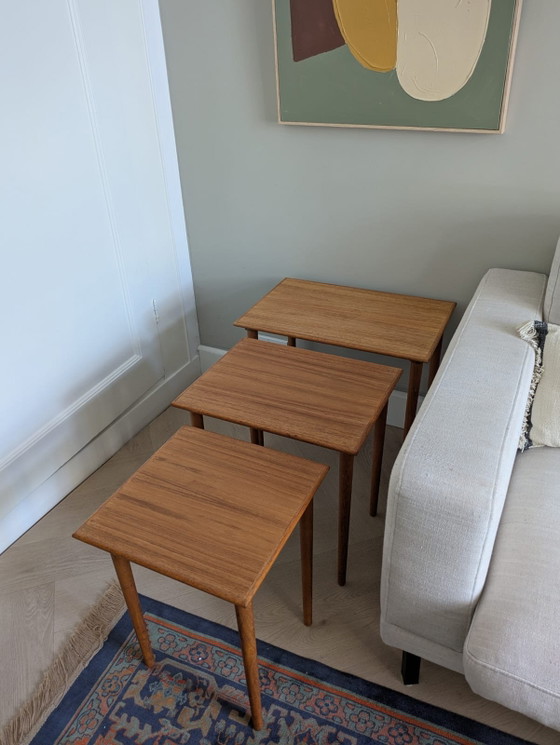 Image 1 of Vintage teak, Scandinavian nesting tables