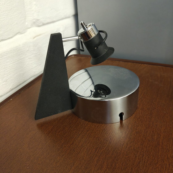 Pair of Lucien Gau LG Paris 23651 Spotlights – French Postmodern Design c. 1990 – Wall lights, Chrome (photo 9 of 15)