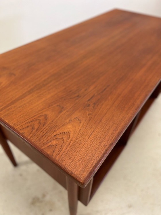 Image 1 of Danish Midcentury 'Floating-Top' Desk, 1960s.