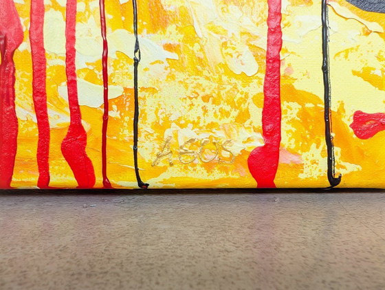 Image 1 of Original Kim Dieu acrylic painting, modern wall art, Inspire Art, 85x85