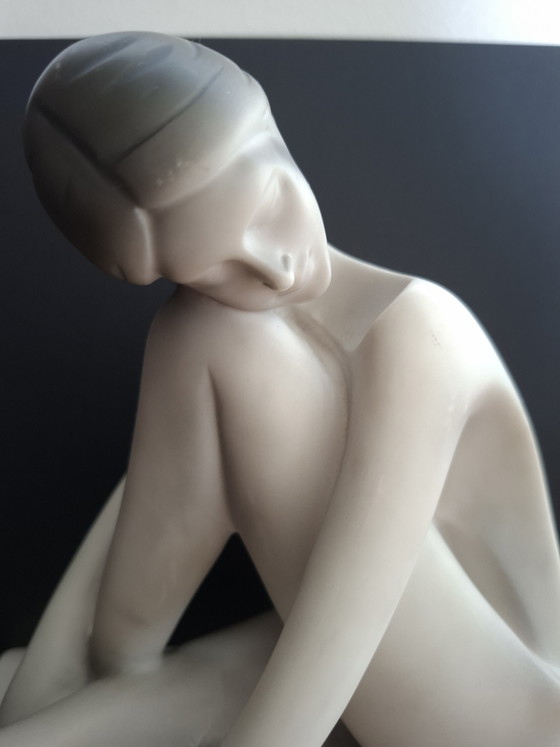 Image 1 of Art-Deco-Skulptur – Stilisierter Akt – 1920er Jahre