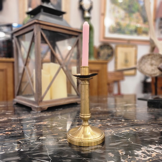 Image 1 of Kerzenständer / Kerzenhalter aus vergoldeter Bronze, 20. Jahrhundert – Frankreich