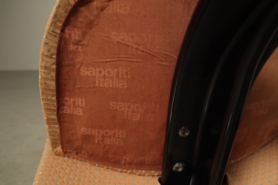 Ensemble de huit chaises de salle à manger « Voile » de Giovanni Offredi pour Saporiti Italia, 1973 (photo 14 of 15)