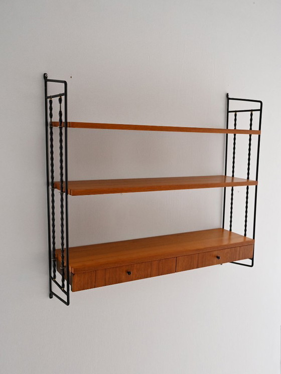 Image 1 of Scandinavian Hylla wall shelf with drawers
