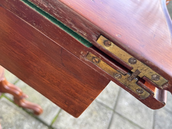 Image 1 of Mesa de juegos de caoba estilo Luis XIII