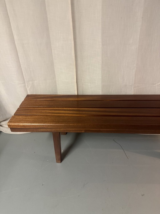 Image 1 of Panca vintage con doghe in legno