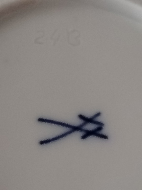 Image 1 of Meissen porcelain vase, original, signature (Weifs, Ludwig Zepner) or bottom mark